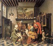 HOREMANS, Jan Jozef II The Marriage Contract sfg oil on canvas